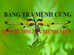 BẢNG TRA MỆNH CUNG XEM HƯỚNG