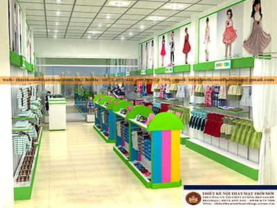 Thiết kế shop thời trang mẹ và bé Chị Trang Q. Tân Phú