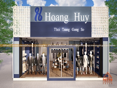 THIẾT KẾ SHOP THỜI TRANG CÔNG SỞ HOÀNG HUY - TP.HCM