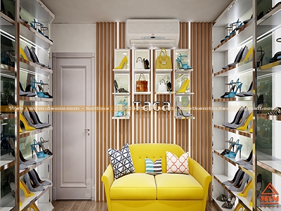 THIẾT KẾ SHOP GIẦY DÉP TAGA - QUẬN 10