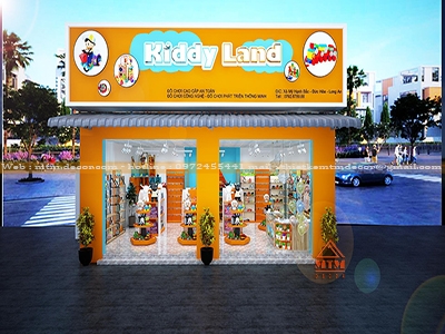 THIẾT KẾ SHOP ĐỒ CHƠI TRẺ EM KIDDY LAND - LONG AN