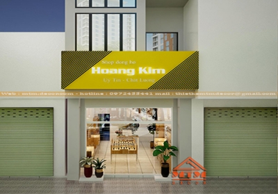 THIẾT KẾ THI CÔNG SHOP ĐỒNG HỒ HOÀNG KIM