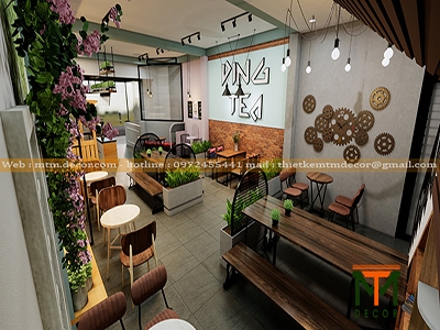 THIẾT KẾ QUÁN CAFE DING TEA - TP.CẦN THƠ