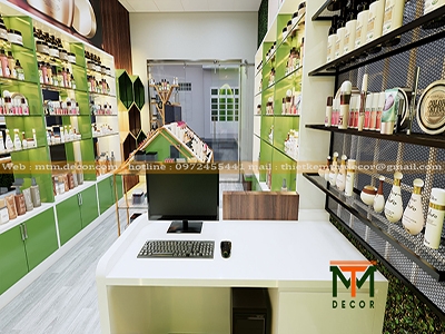 THIẾT KẾ NỘI THẤT SHOP MỸ PHẨM SIBI - ĐỒNG NAI